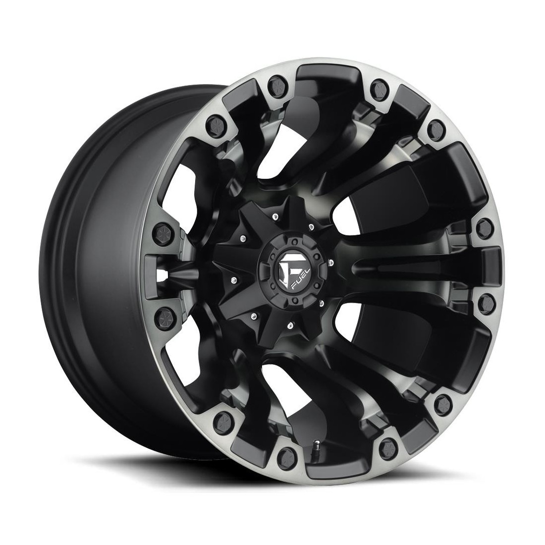 Fuel D569 Vapor Matte Black Double Dark Tint 9x18 6x139.7 ET19 CB106,0 (PCD2: 6x135) 60° 1133 kg D56918909856A