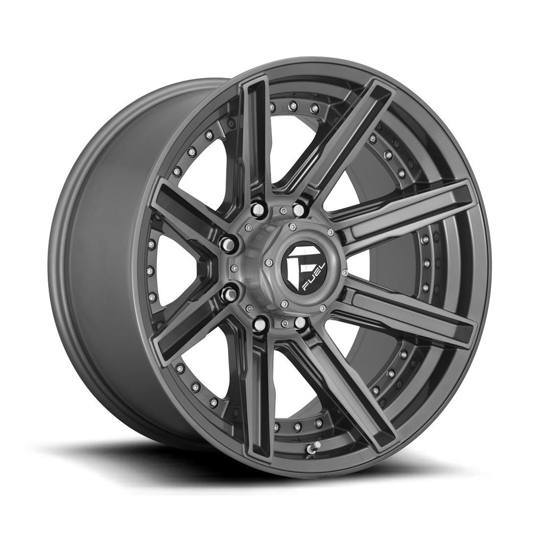 Fuel D710 Rogue Platinum Brushed Gun Metal Tinted Clear 9x20 6x139.7 ET1 CB106,0 60° 1133 kg D71020908450