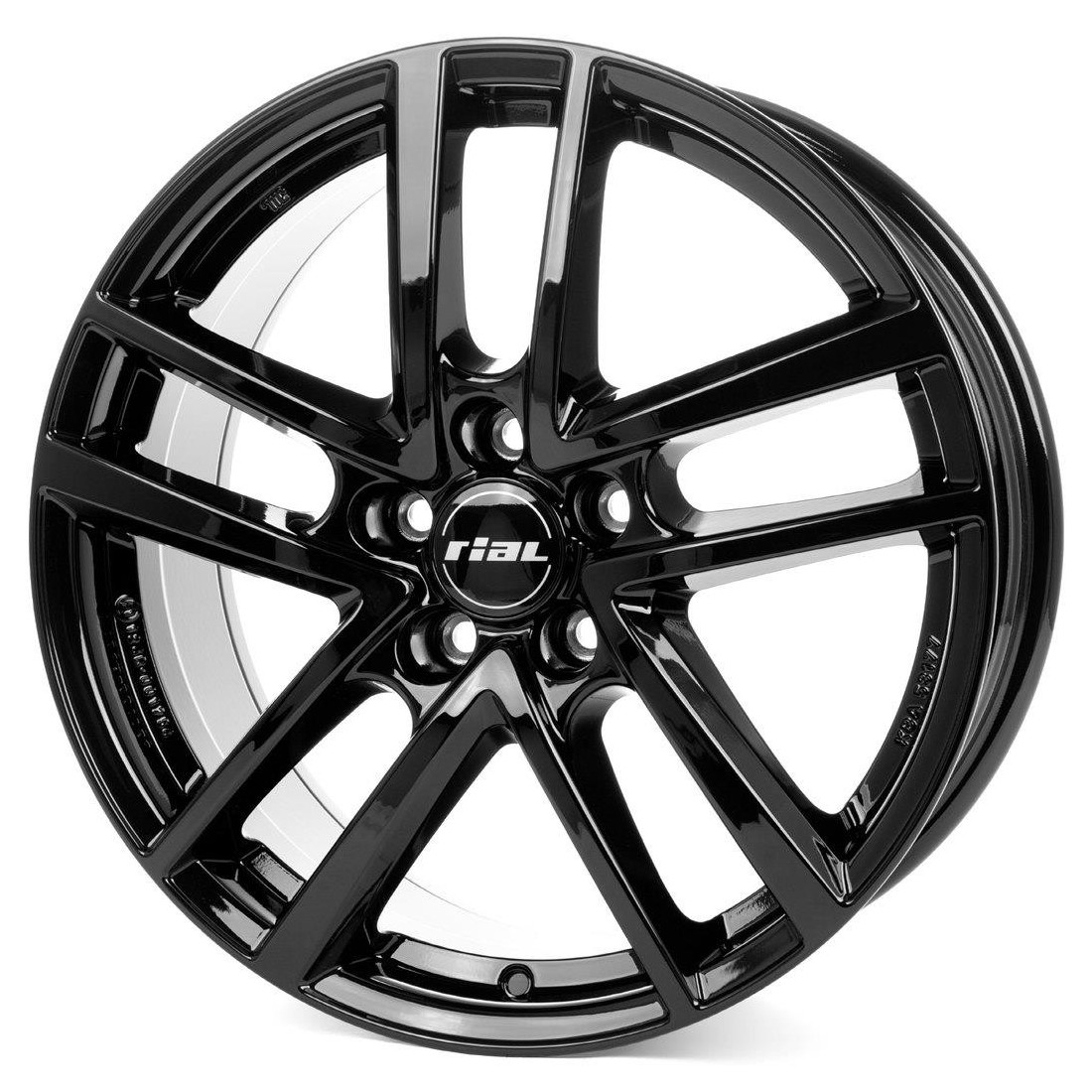 Rial Astorga diamond-black 7,5x18 5x108 ET45 CB63,4 60° 740 kg AST75845FO12-6