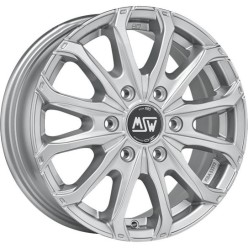 MSW 48 Van 6 Holes Full Silver 6,5x16 6x120 ET50 CB74,5 60° 1350 kg W19341003T09