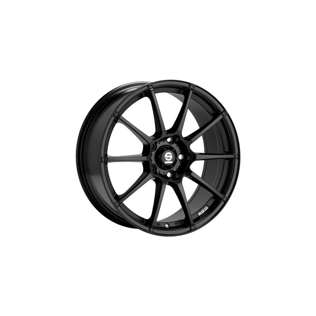 Sparco Assetto Gara Matt Black 7x17 5x100 ET38 CB63,3 60° 610 kg W2903460039