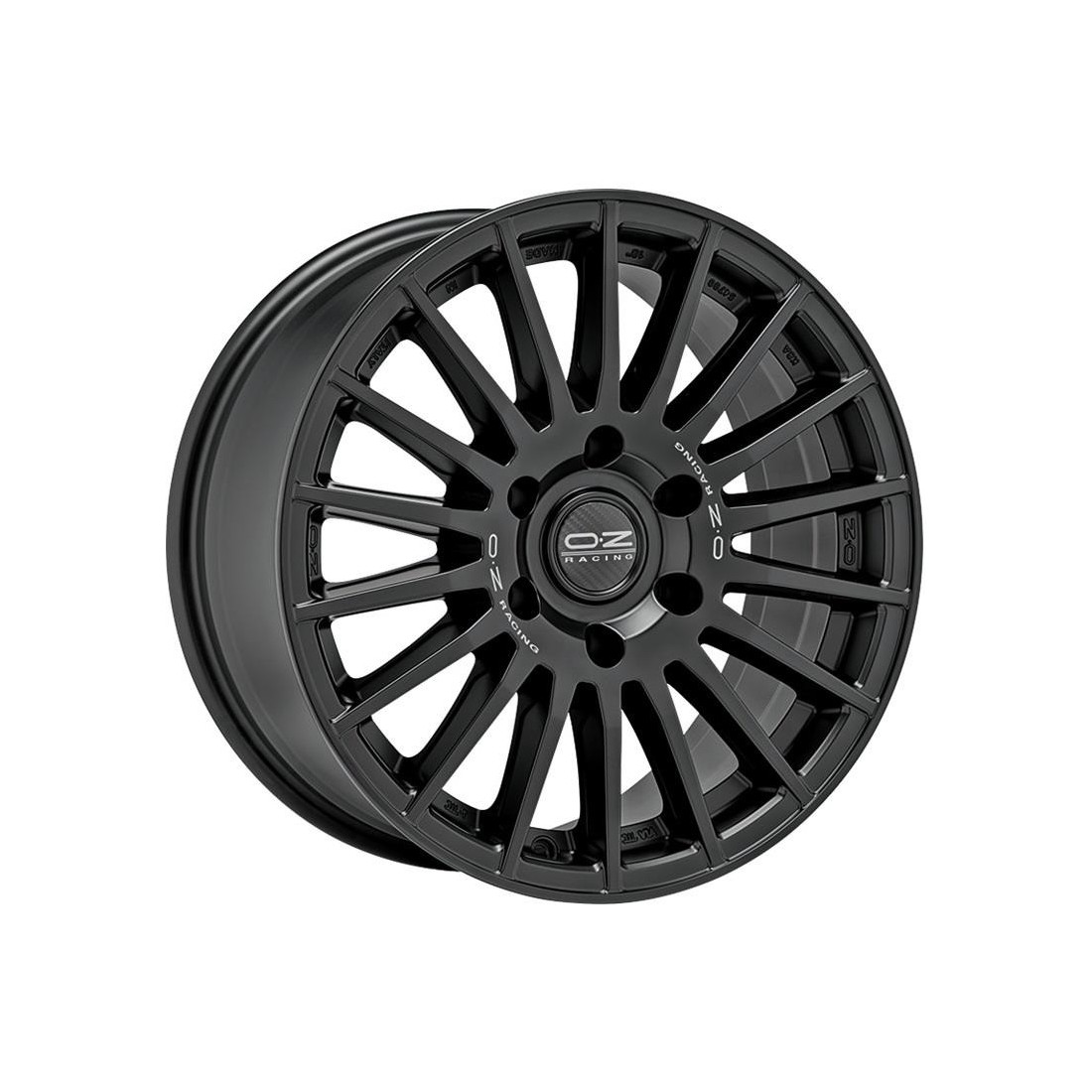 OZ Racing Rally Desert Matt Black Silver Lettering 6H 8x18 6x139.7 ET50 CB95,1 60° 1300 kg W01C73055R9