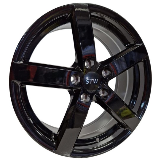 STW City Glossy Black 7x17 5x114.3 ET50 CB67,1 60° 690 kg STWCY0BA50