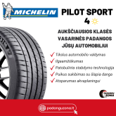 255/40R19 MICHELIN Pilot Sport 4 100 Y XL Vasarinės