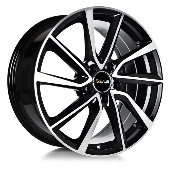 Avus AC-518 Black Polished 7x17 5x108 ET50 CB63,4 60° 690 kg