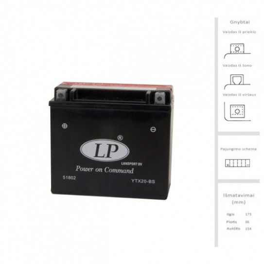 Akumuliatorius 18 Ah 12V