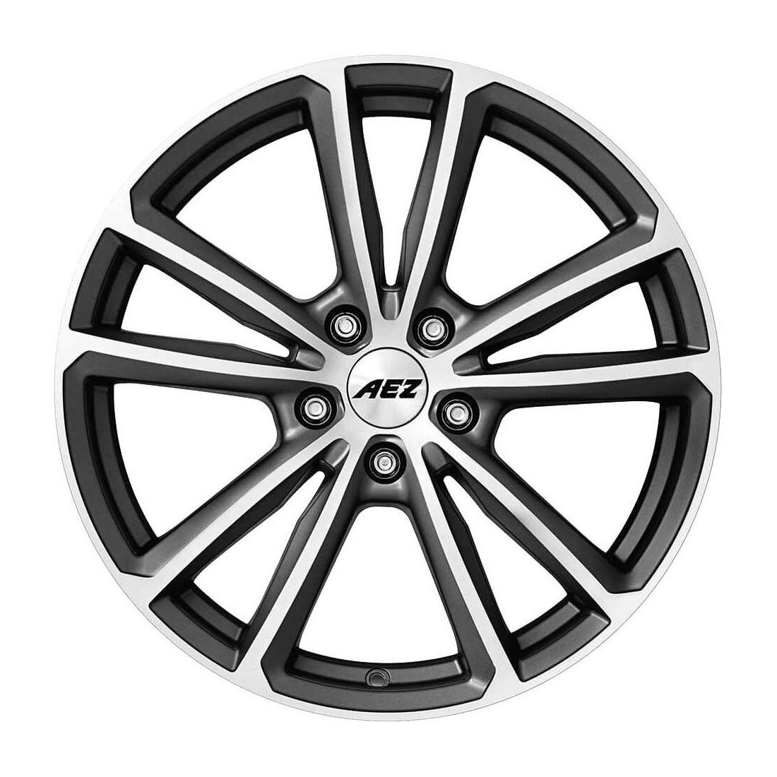 AEZ Tioga Graphite matt/polished 7,5x17 5x112 ET35 CB70,1 60° 760 kg ATO78GP35