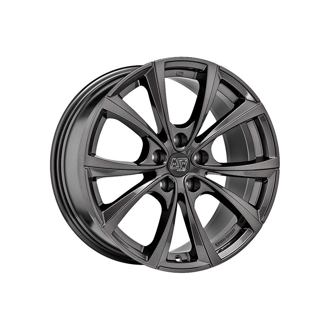 MSW 27T Gloss Dark Grey 8,5x18 5x114.3 ET40 CB64,1 60° 750 kg W19342001TRC