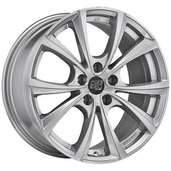 MSW 27T Full Silver 9,5x19 5x114.3 ET45 CB64,1 60° 850 kg W19367001T09