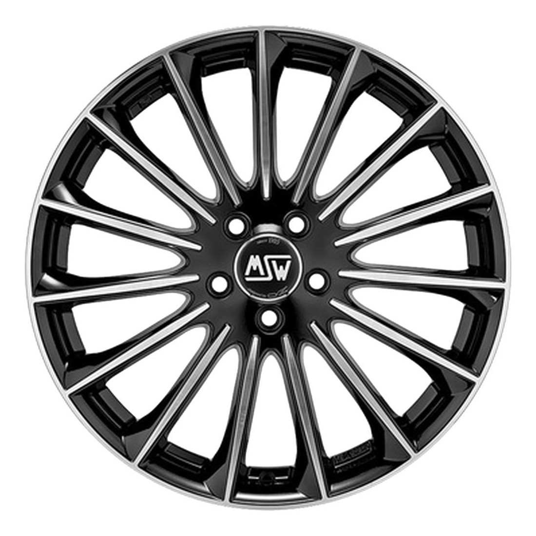 MSW 30 Gloss Black Full Polished 7,5x18 5x108 ET45 CB73,1 60° 725 kg W19319500T56