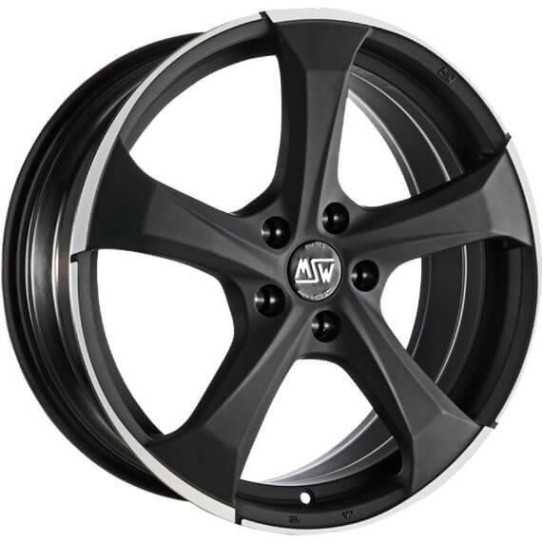 MSW 47 Matt Dark Titanium Full Polished 8x19 5x112 ET21 CB66,6 R14 735 kg W19252003B7