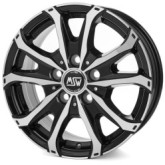 MSW 48 Van Gloss Black Full Polished 7x17 5x108 ET46 CB65,1 60° 1300 kg W19328001T56