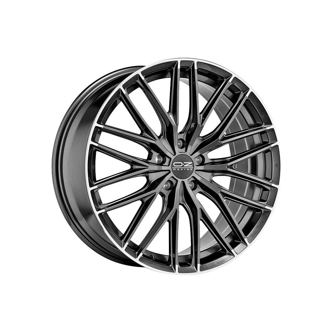 OZ Racing Gran Turismo HLT Star Graphite Diamond Lip 8,5x19 5x112 ET45 CB75,0 R12 700 kg W01C07203W4