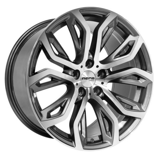 Nano BK510 Grey Polished 9,5x20 5x120 ET35 CB74,1 60° 850 kg BK510GP-520-095-35