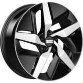 Fondmetal e-Joule Glossy Black Machined 9x21 5x112 ET42 CB57,1 R13 1050 kg RF18746