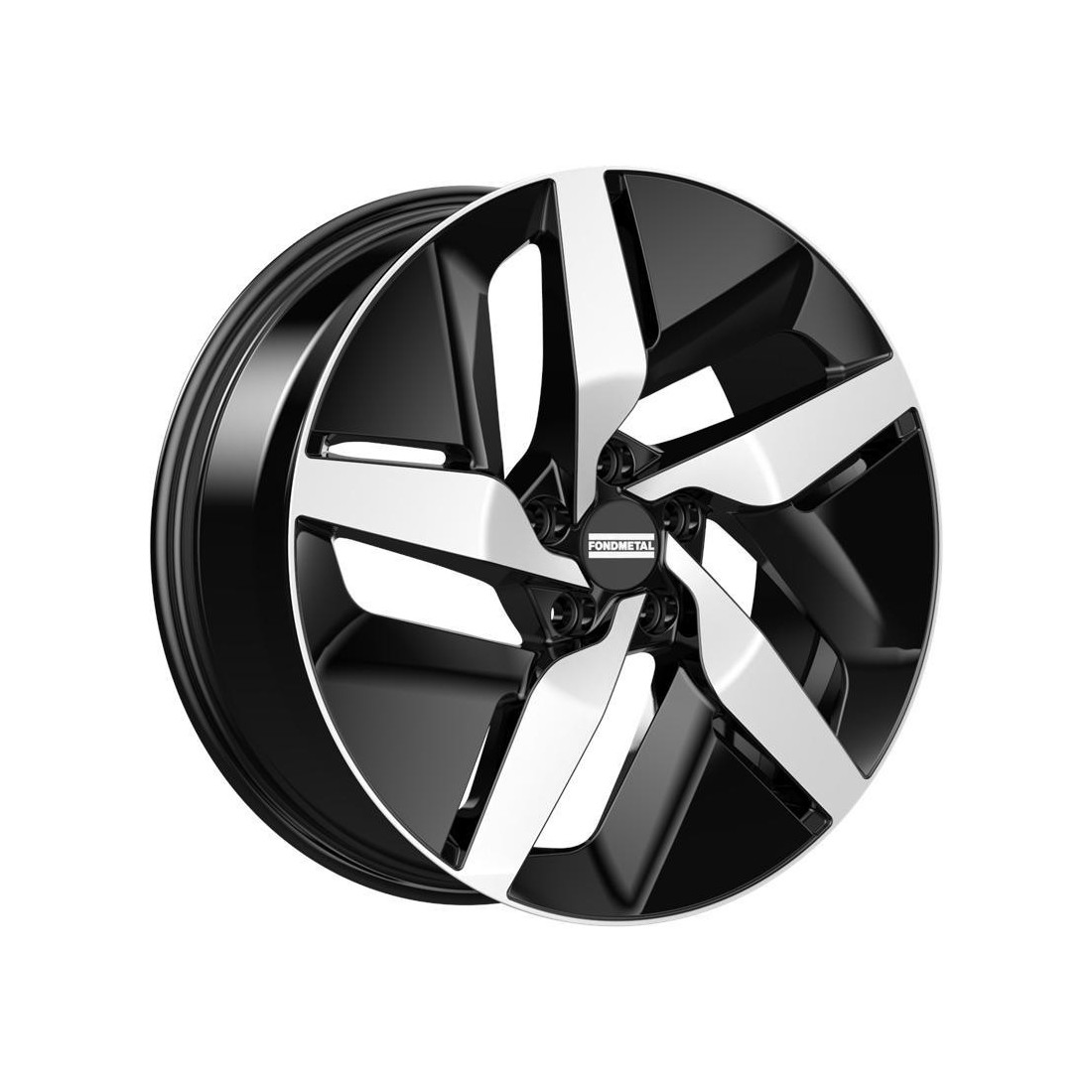 Fondmetal e-Joule Glossy Black Machined 9x21 5x112 ET42 CB57,1 R13 1050 kg RF18746