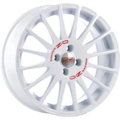OZ Racing Superturismo WRC Race White Red Lettering 7x16 4x100 ET37 CB68,0 60° 615 kg W01895200W33