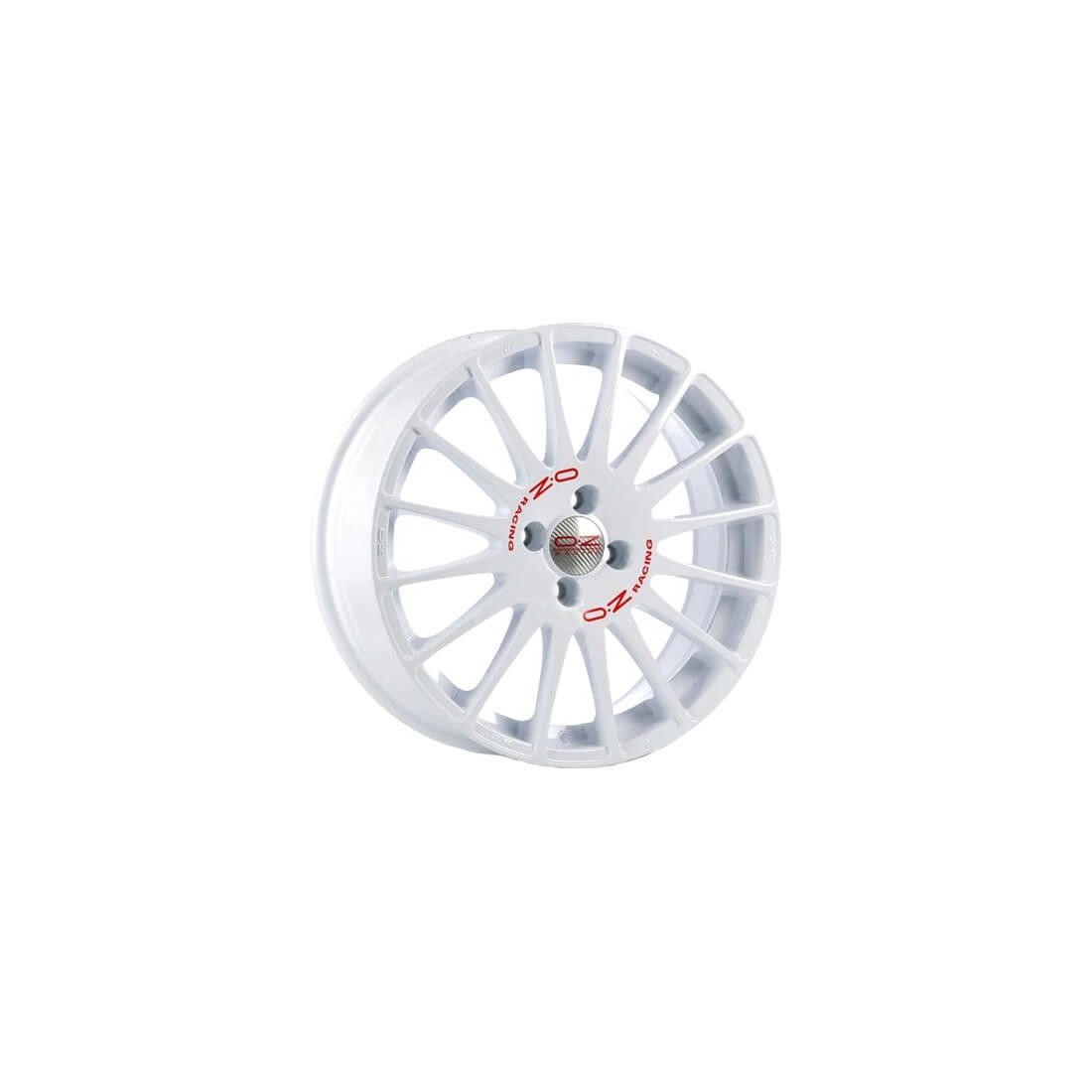 OZ Racing Superturismo WRC Race White Red Lettering 7x16 4x100 ET37 CB68,0 60° 615 kg W01895200W33