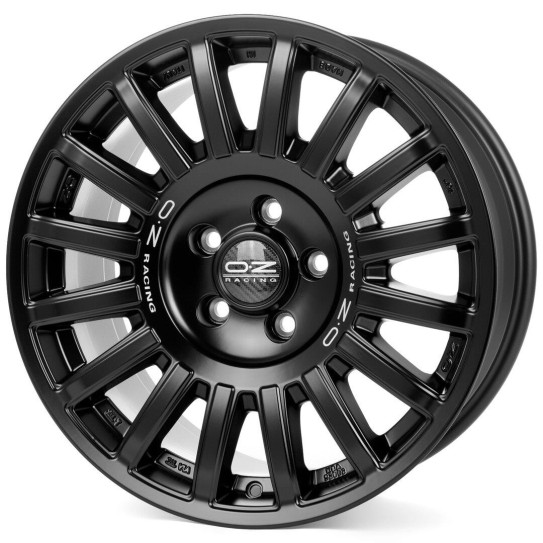 OZ Racing Rally Raid Matt Black Silver Lettering 8,5x18 5x130 ET48 CB71,5 R14 950 kg W01C01157R9