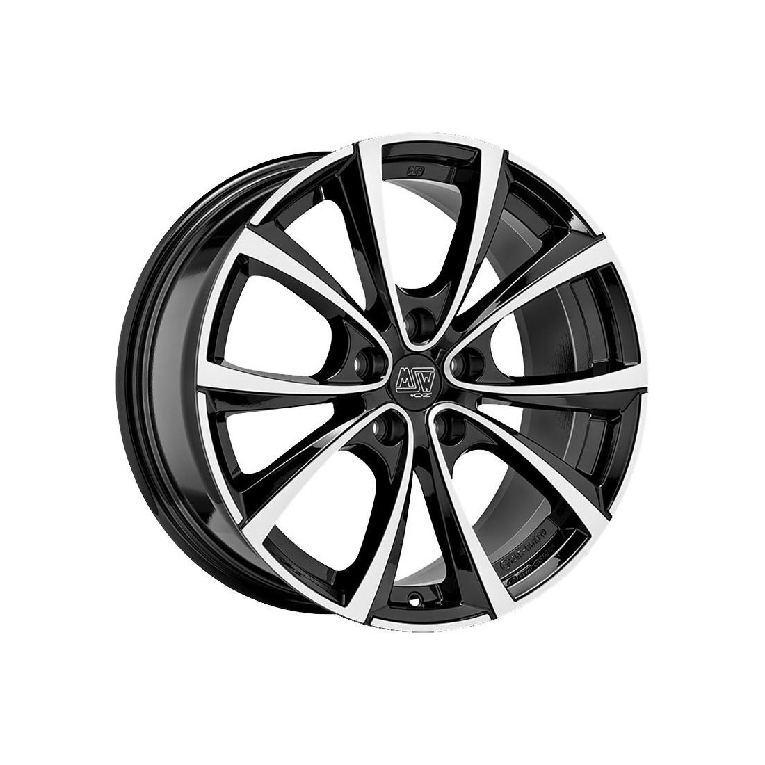 MSW 27T Gloss Black Full Polished 9,5x20 5x114.3 ET45 CB64,1 60° 850 kg W19400001T56