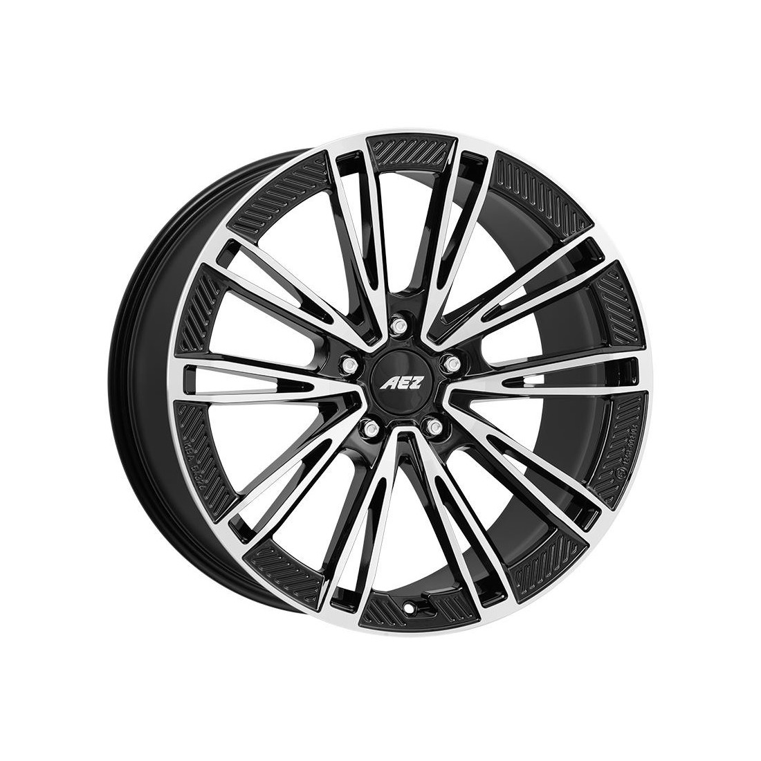 AEZ Alaska dark Black/polished 9,5x21 5x130 ET60 CB71,6 R14 700 kg AAL1NLBP60E