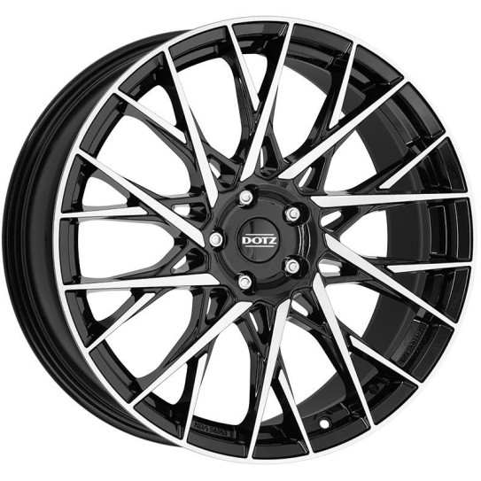 Dotz Fuji dark Black/polished 7,5x18 4x100 ET45 CB60,1 60° 670 kg OFUF2BP45