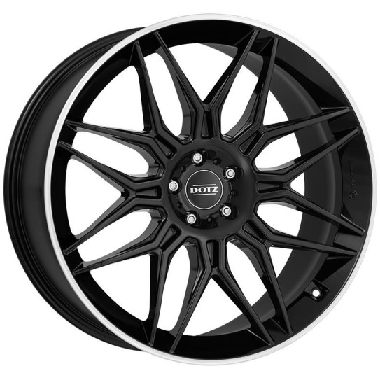 Dotz LongBeach dark Black/polished lip 9,5x21 5x112 ET25 CB66,6 R14 1045 kg OLO1N8BL25