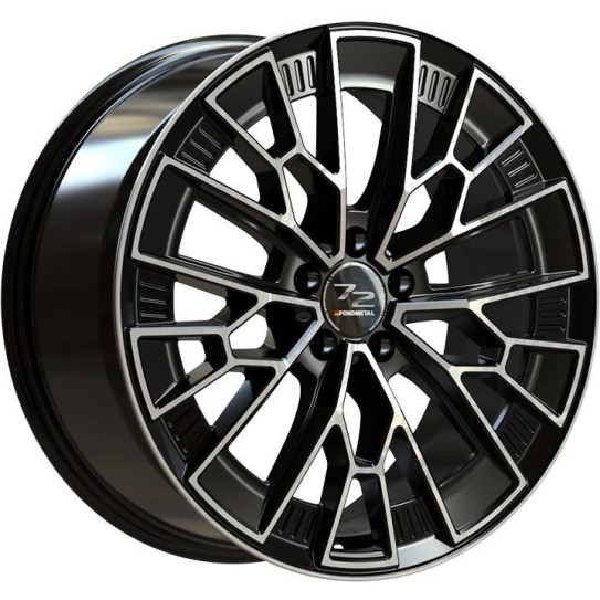 Fondmetal 1972 Glossy Black Machined 9x21 5x130 ET51 CB71,6 R14 1050 kg RF19184