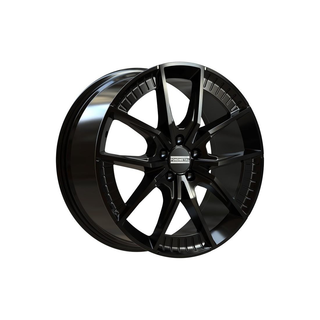 Fondmetal Elatha Glossy Black 8x18 5x112 ET45 CB66,5 R13 800 kg RF19100