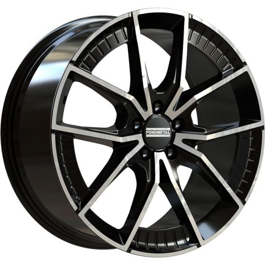 Fondmetal Elatha Glossy Black Machined 8x18 5x112 ET45 CB66,5 R13 800 kg RF19103