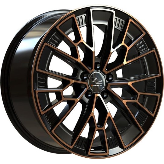 Fondmetal 1972 Black Clearcoat Matt Bronze Machined 9x21 5x112 ET38 CB66,5 60° 1050 kg RF19195