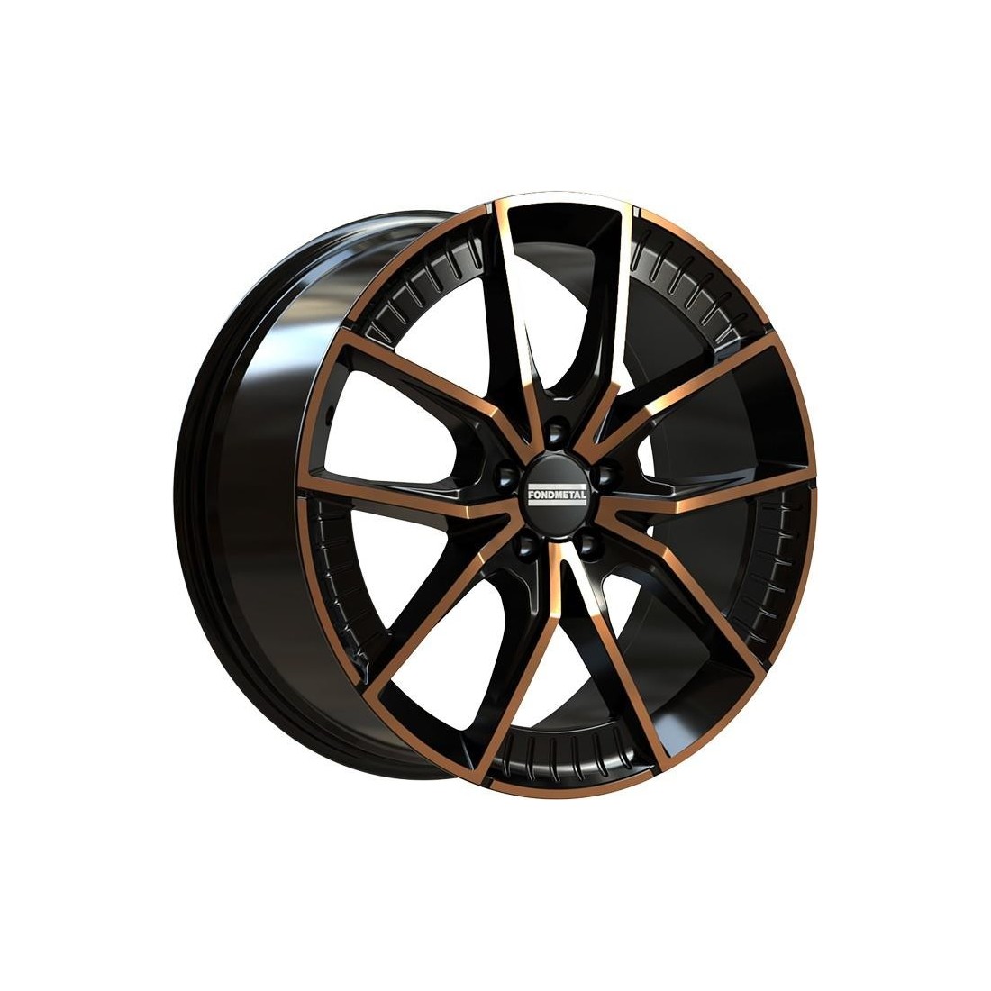 Fondmetal Elatha Black Clearcoat Matt Bronze Machined 8,5x19 5x112 ET45 CB66,5 R13 850 kg RF19212