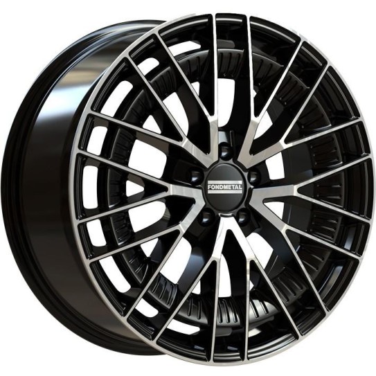 Fondmetal Kari Glossy Black Machined 9,5x20 5x112 ET43 CB66,5 R14 1000 kg RF19271