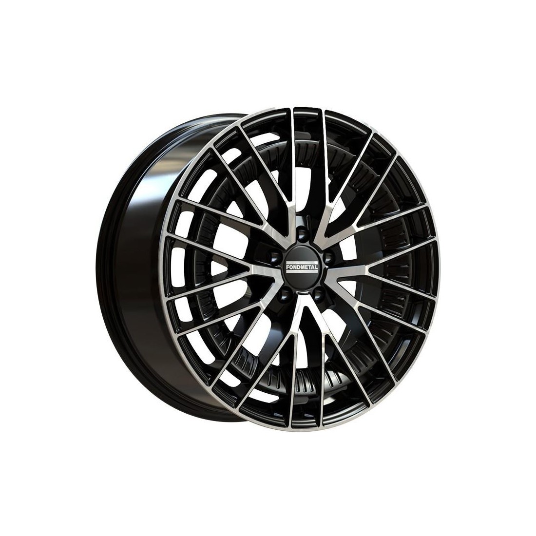 Fondmetal Kari Glossy Black Machined 9,5x20 5x112 ET43 CB66,5 R14 1000 kg RF19271