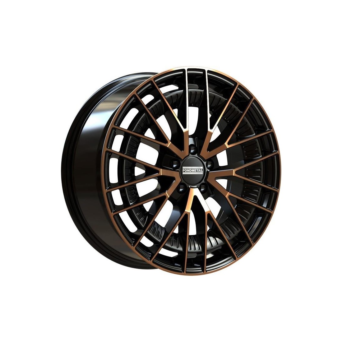 Fondmetal Kari Black Clearcoat Matt Bronze Machined 8x19 5x112 ET45 CB66,5 R14 900 kg RF19286